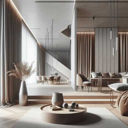 Terciopelo y arquitectura minimalista detalles en espacios limpios.